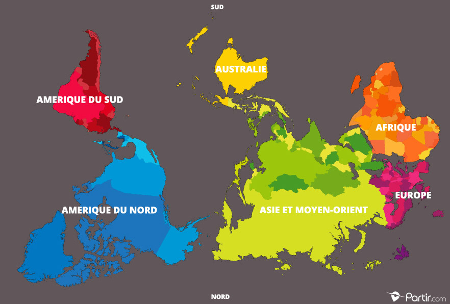 Le monde vue de l'Australie
