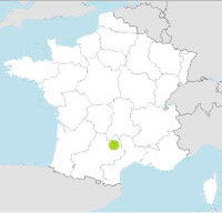 carte Partir FRANCE : AVEYRON