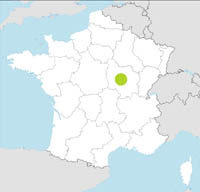 carte Partir FRANCE : BOURGOGNE