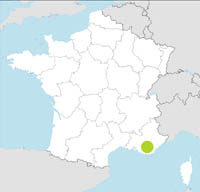 carte Partir FRANCE : COTE D'AZUR