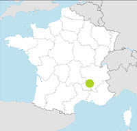 carte Partir FRANCE : DROME