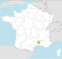 carte Partir FRANCE : GARD