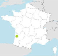 carte Partir FRANCE : GIRONDE ET LANDES