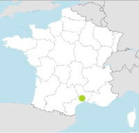 carte Partir FRANCE : MONTPELLIER ET SES ENVIRONS