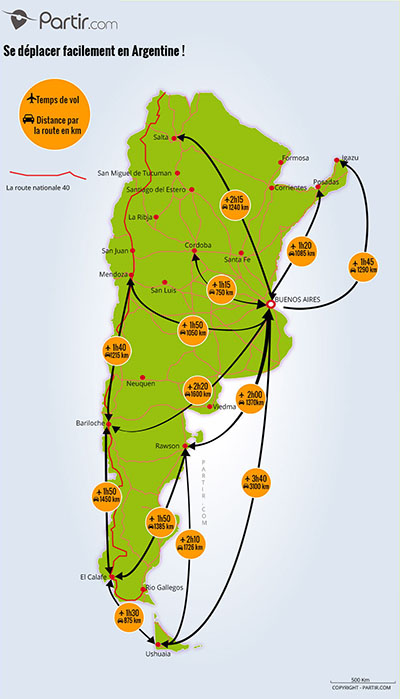 Carte des distances
