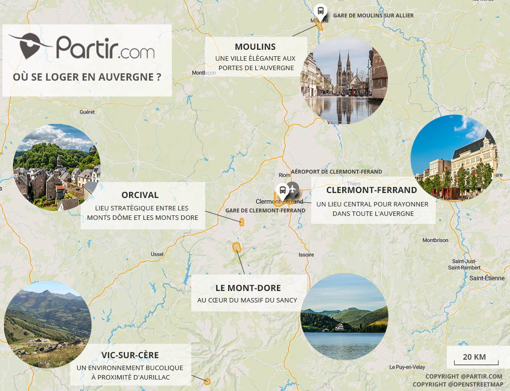 carte auvergne visiter