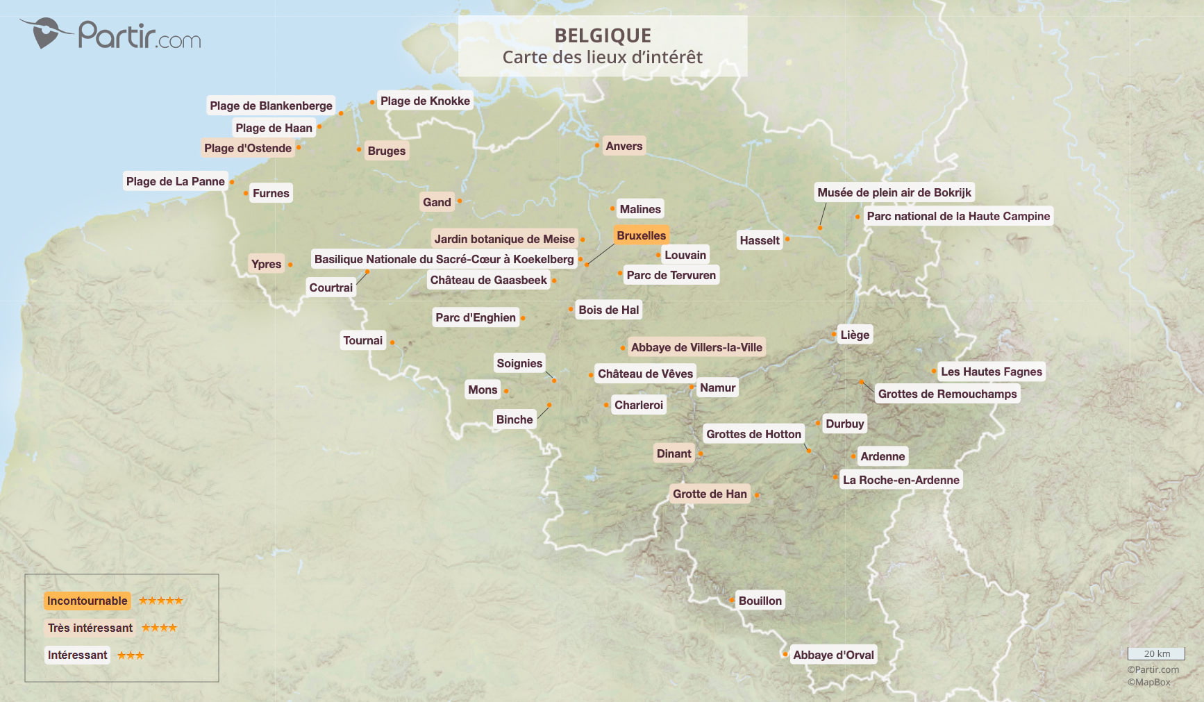 belgique lieux d interet