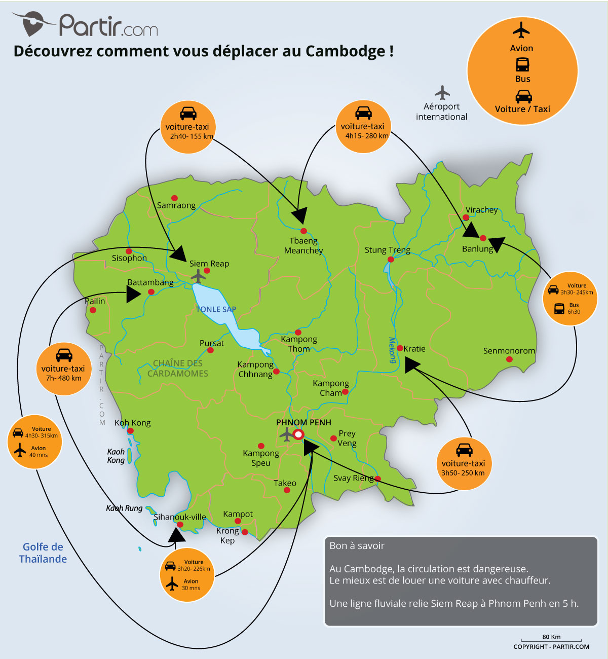 carte du cambodge