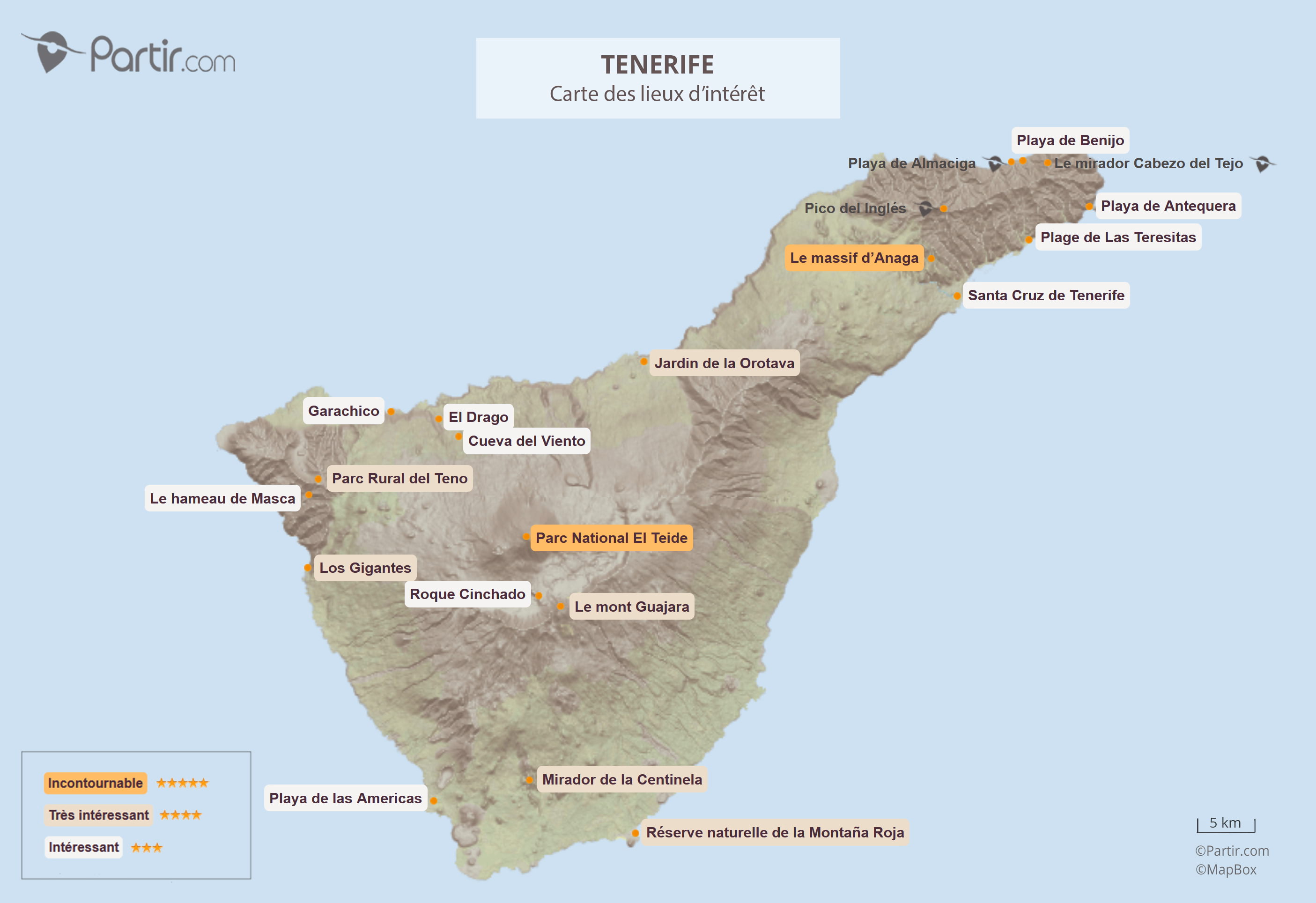 Carte Tenerife