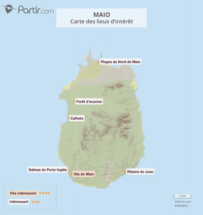Carte touristique Maio