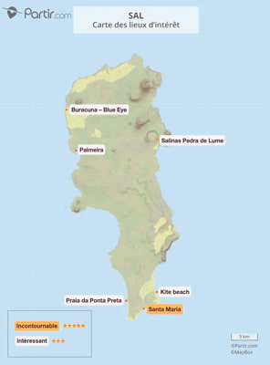 Carte touristique Sal