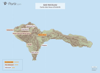 Carte touristique Sao Nicolau