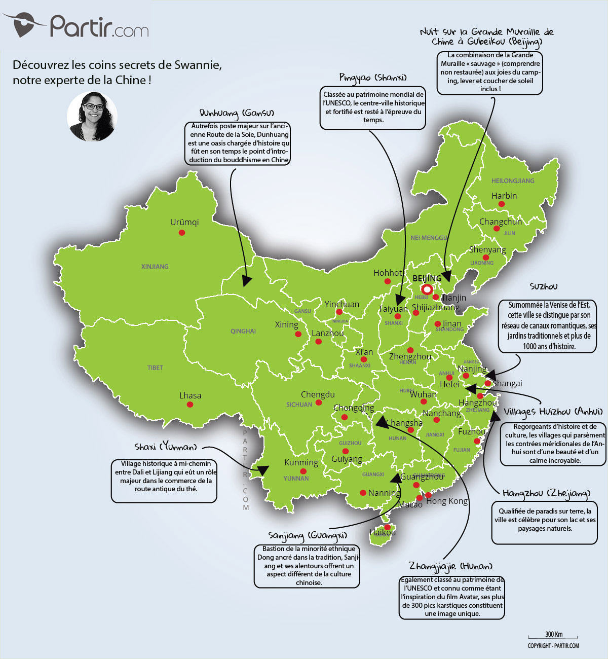 chine carte touristique