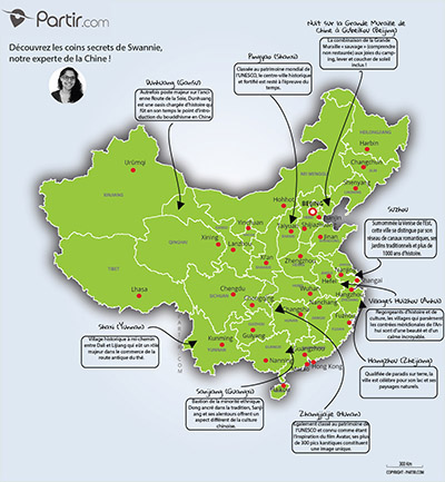 Carte des coins secrets de CHINE
