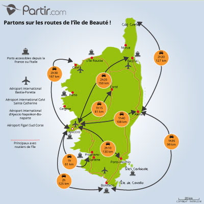 Carte des distances