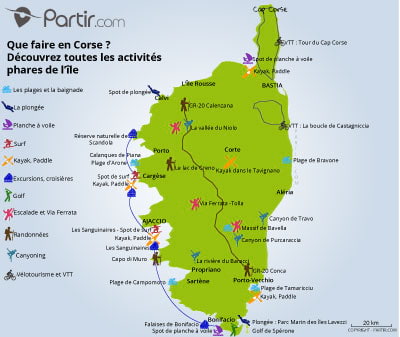 Carte que faire CORSE