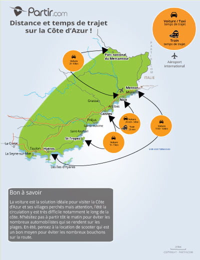 Carte des trajets