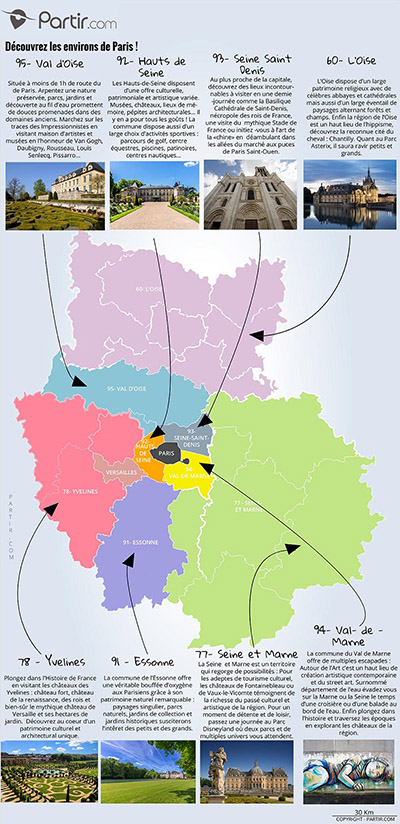 Cartes Paris et ses environs