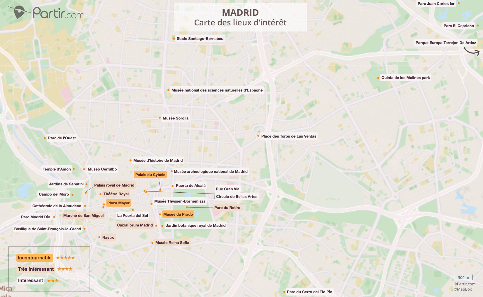 Carte Madrid