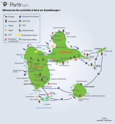 Carte que faire GUADELOUPE