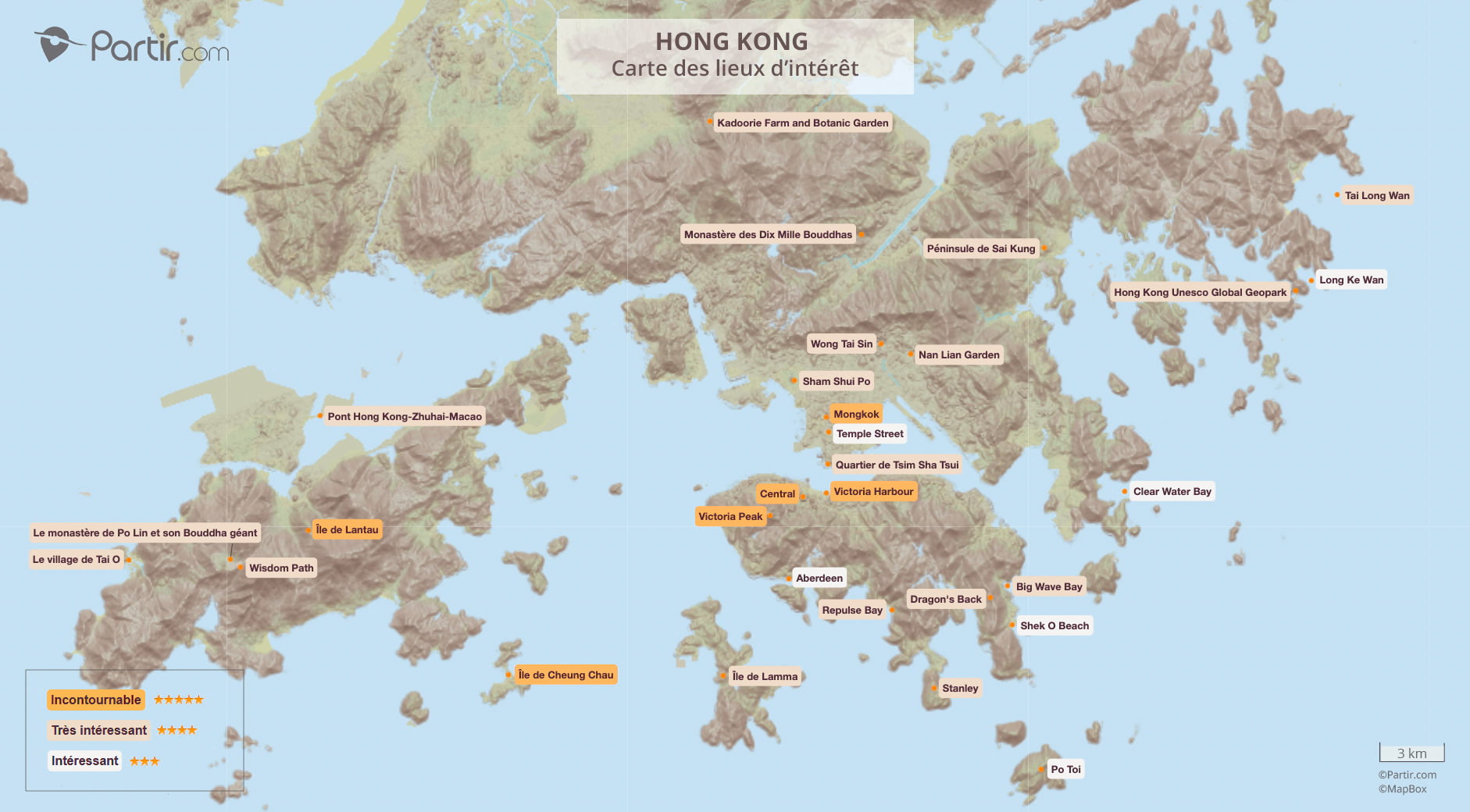 carte hong kong quartiers