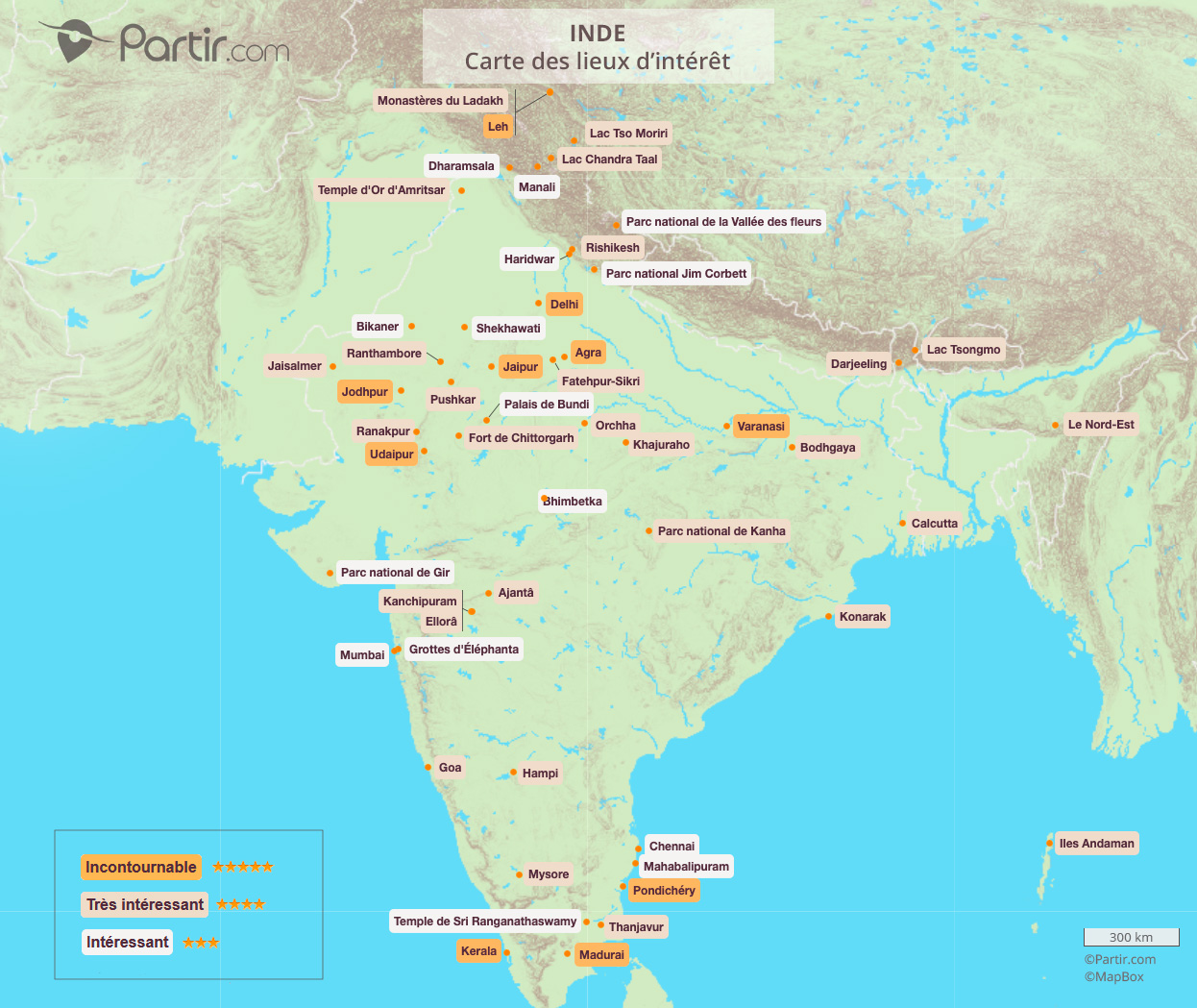 4 cartes  touristiques de l Inde  pour ne rien manquer du 