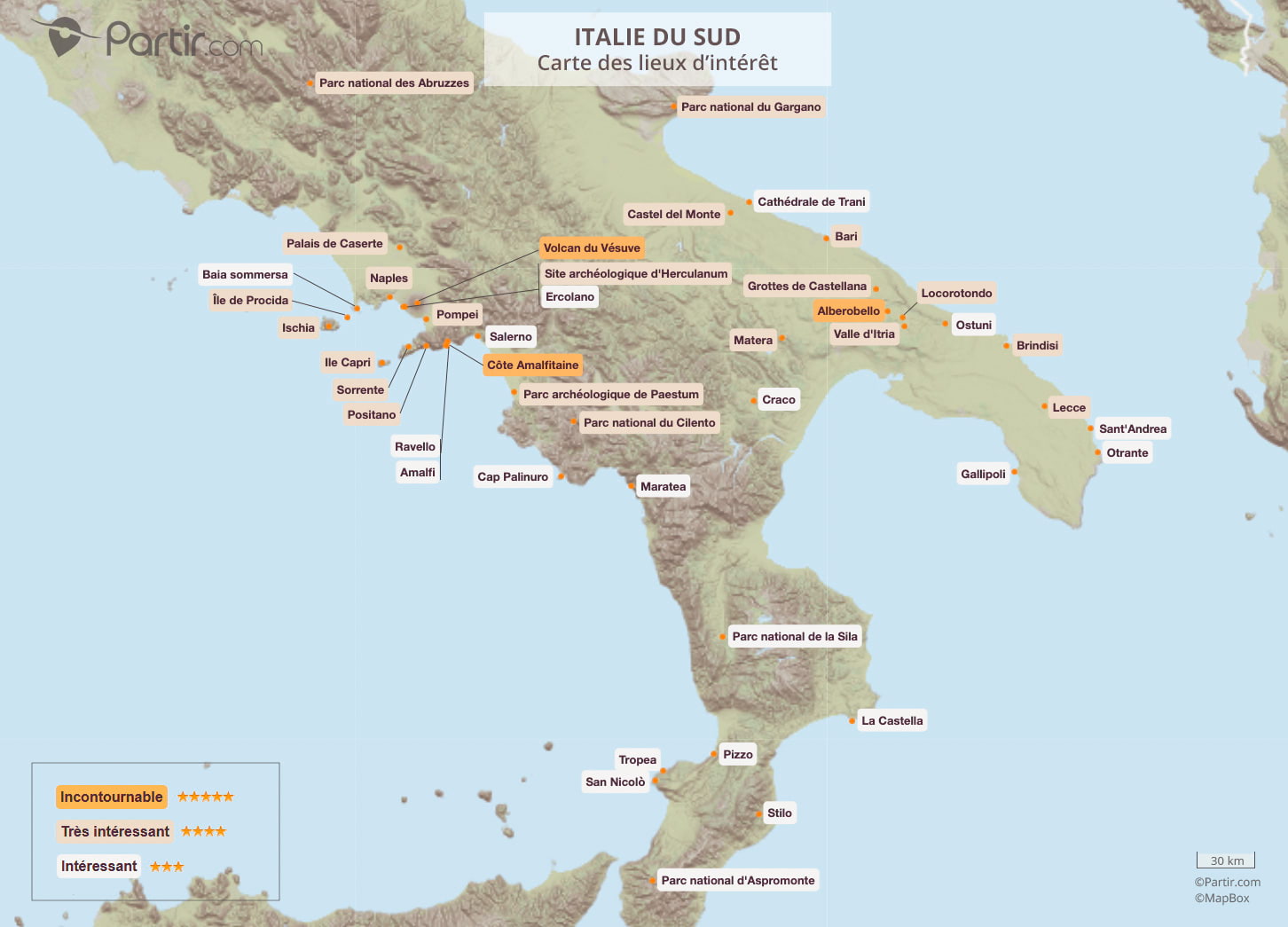 lieux d intérêt en italie