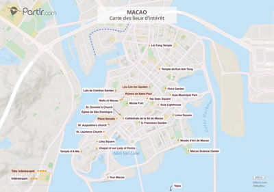 Carte touristique MACAO