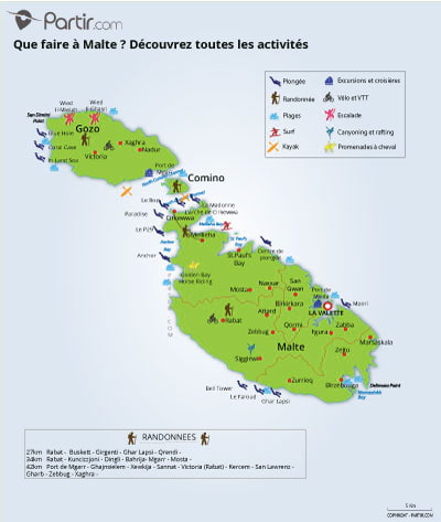 Carte que faire MALTE