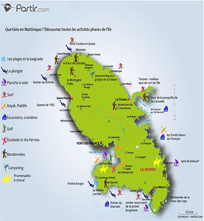 Carte que faire MARTINIQUE