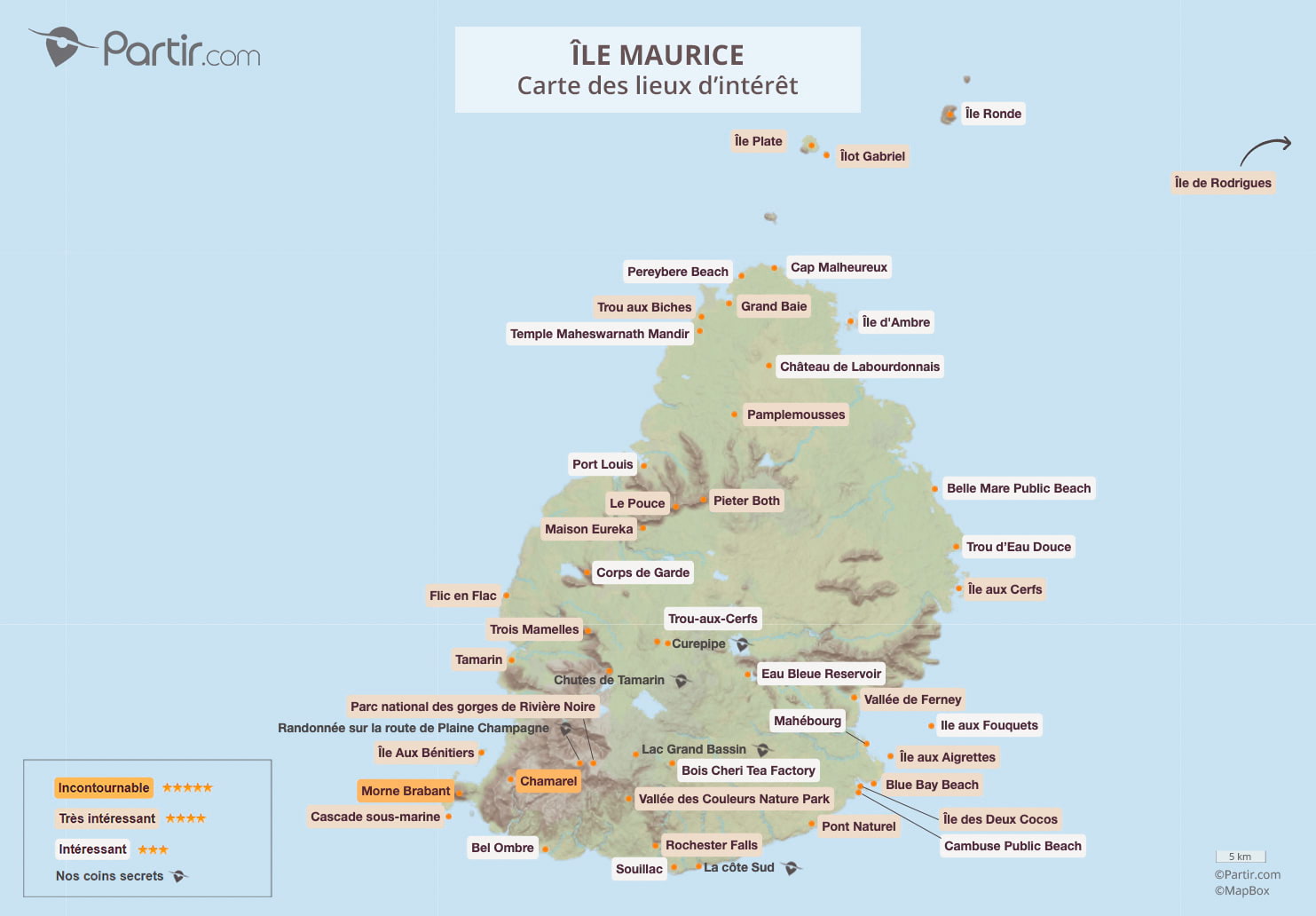 carte de maurice