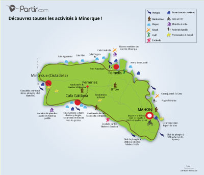 Carte que faire MINORQUE
