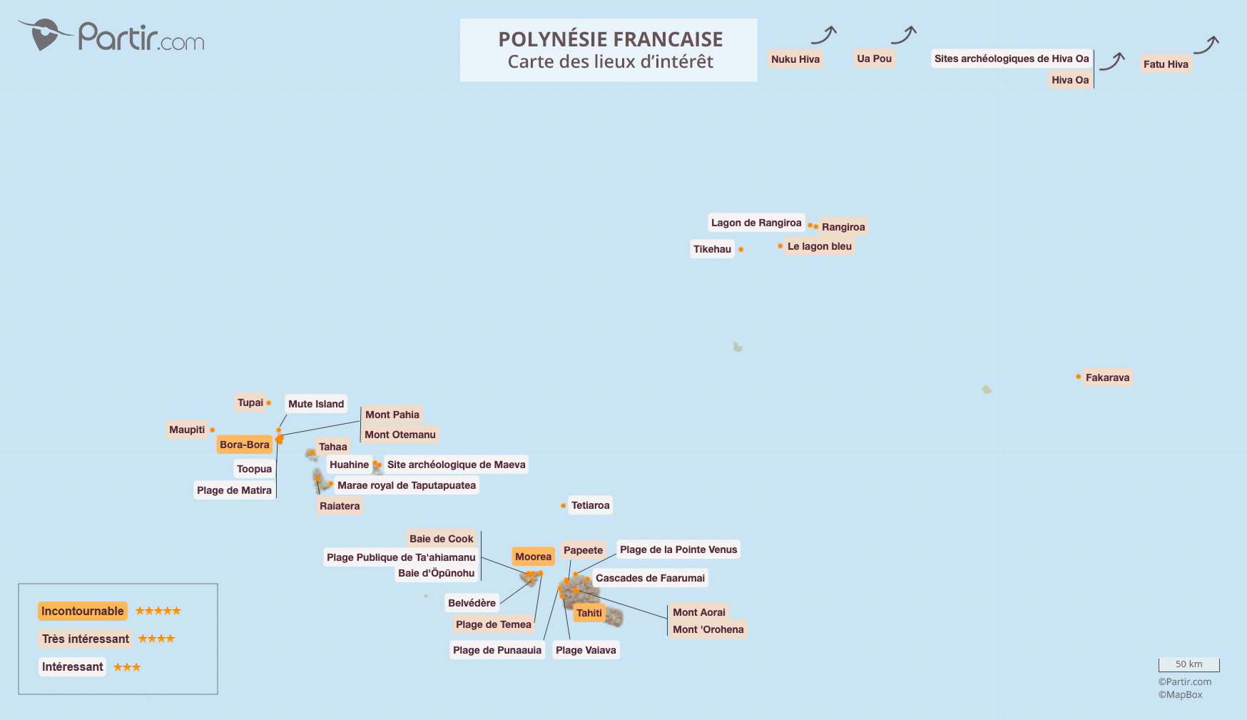 carte de polynesie