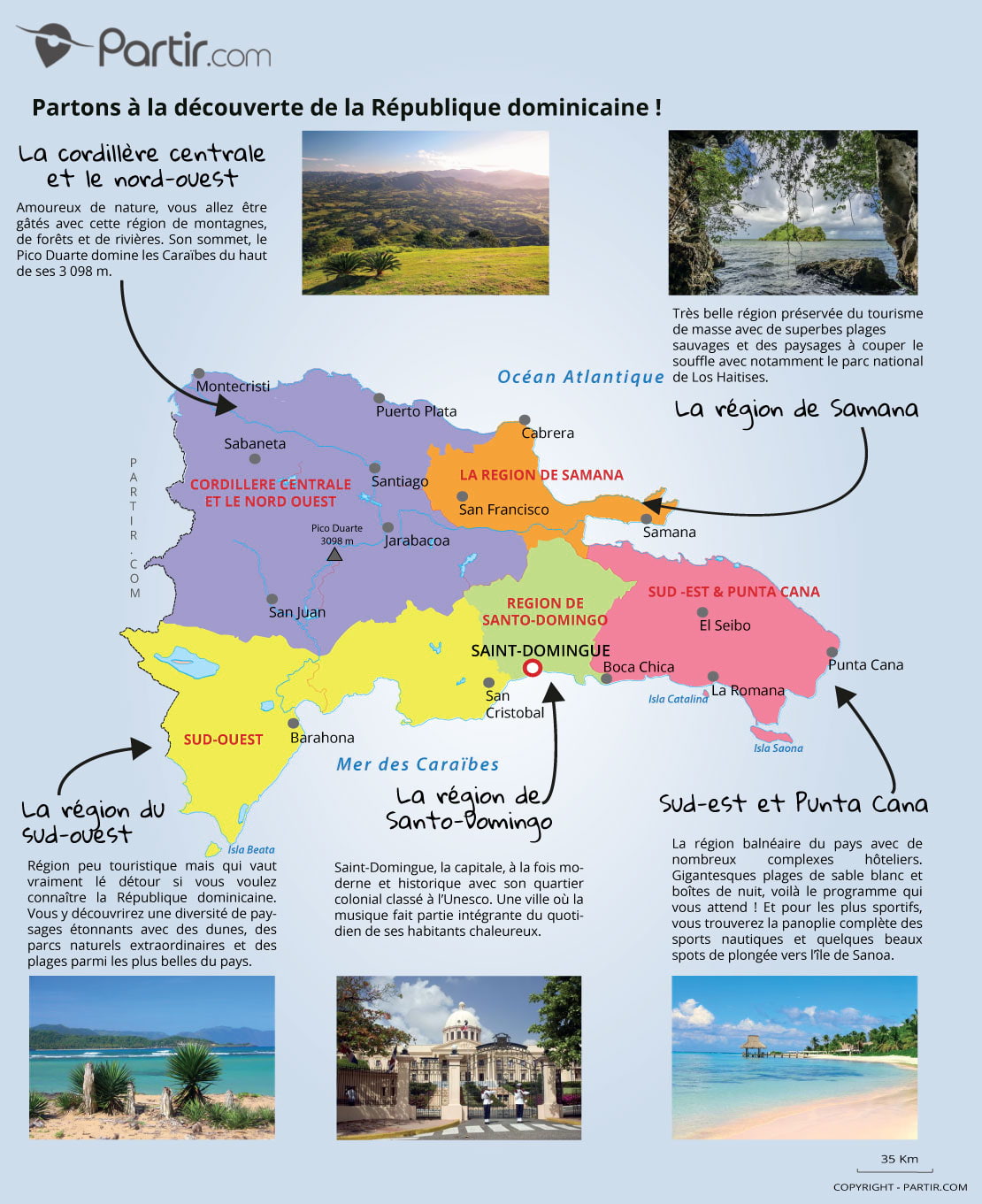 Que Voir En République Dominicaine Cartes Touristiques Et