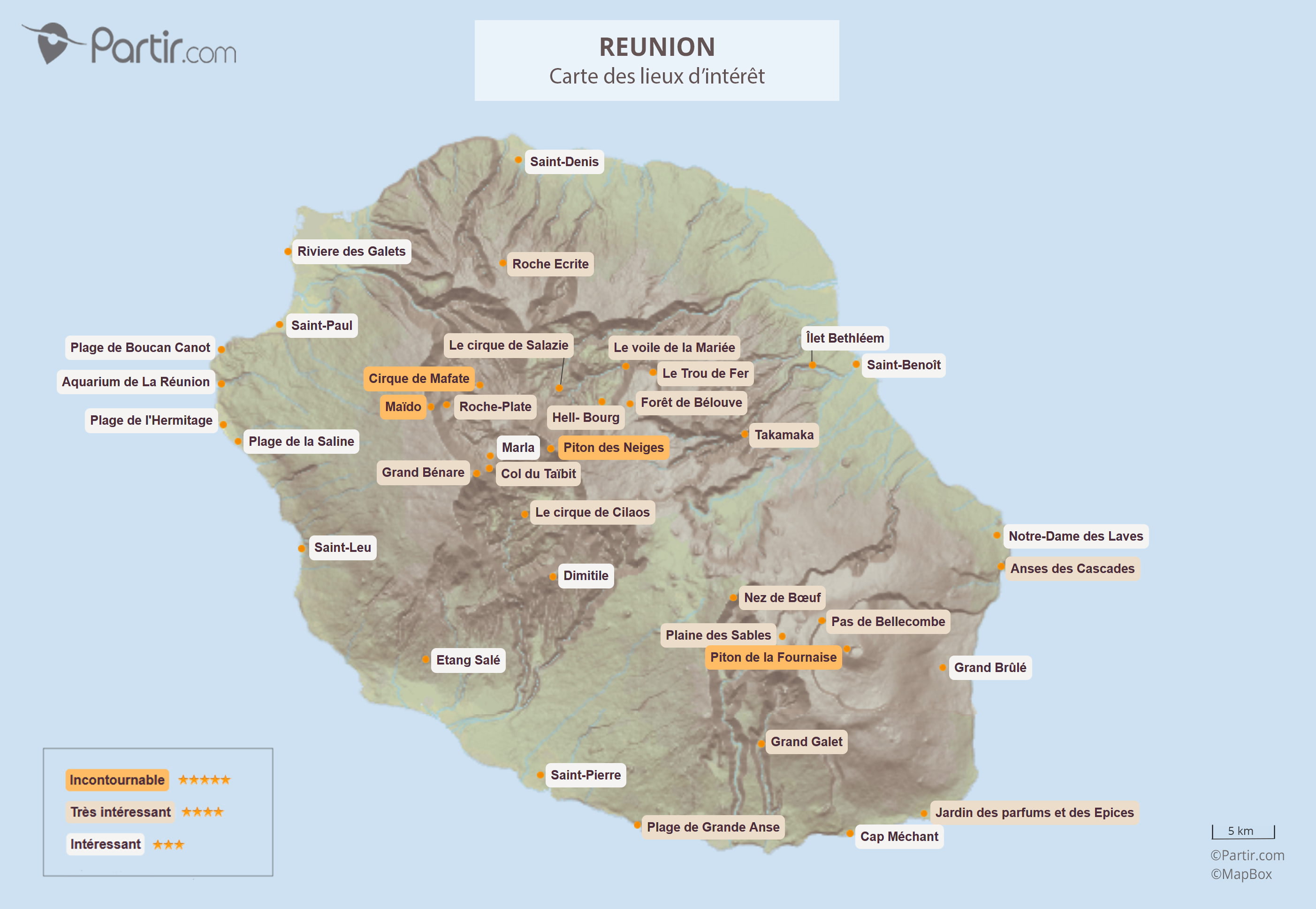 Cartes De La R union Toutes Les Cartes Touristiques Pour Pr parer Son 