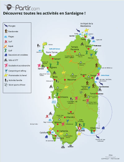 Carte que faire SARDAIGNE