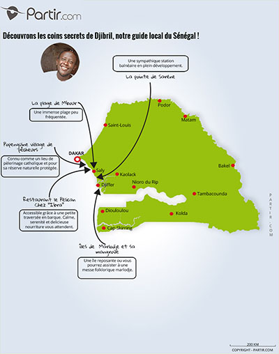 Carte des coins secrets de SENEGAL