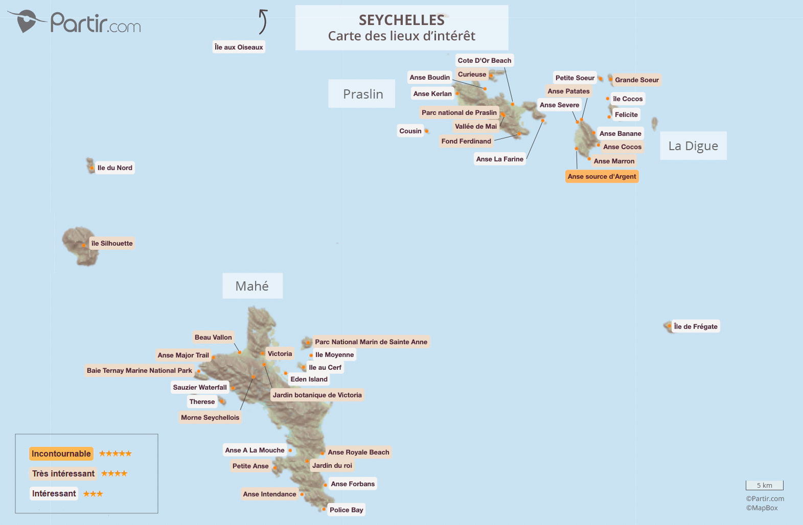 iles des seychelles carte du monde