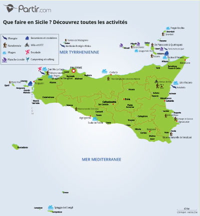 Carte que faire SICILE