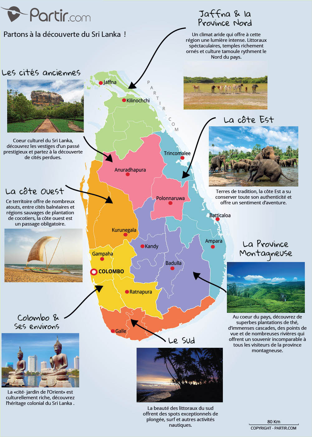 carte du sri lanka