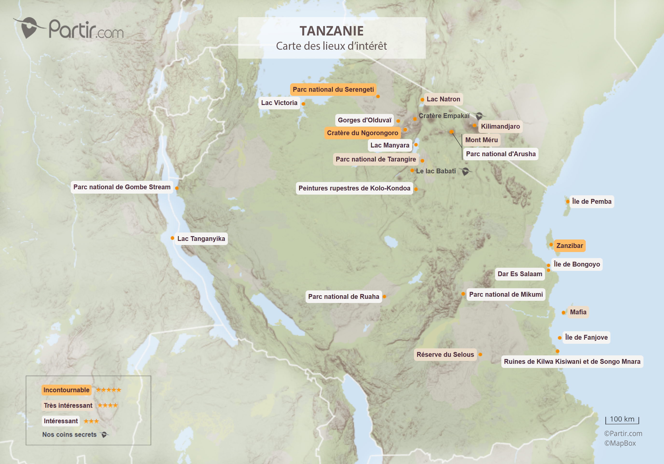 carte tanzanie