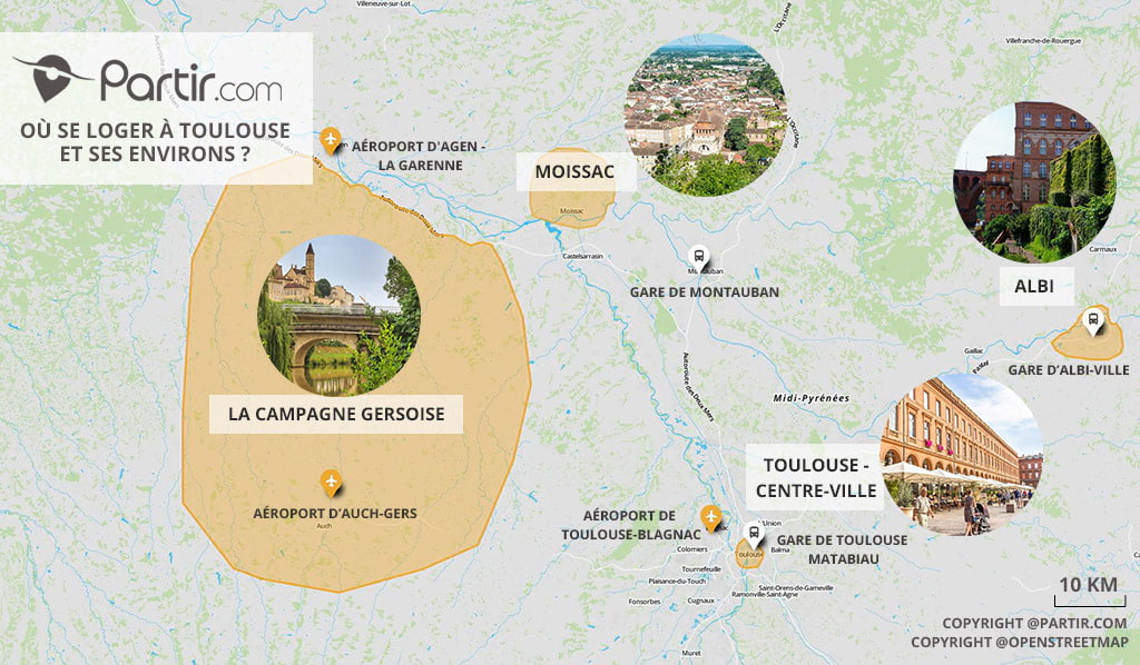 carte où se loger à Toulouse