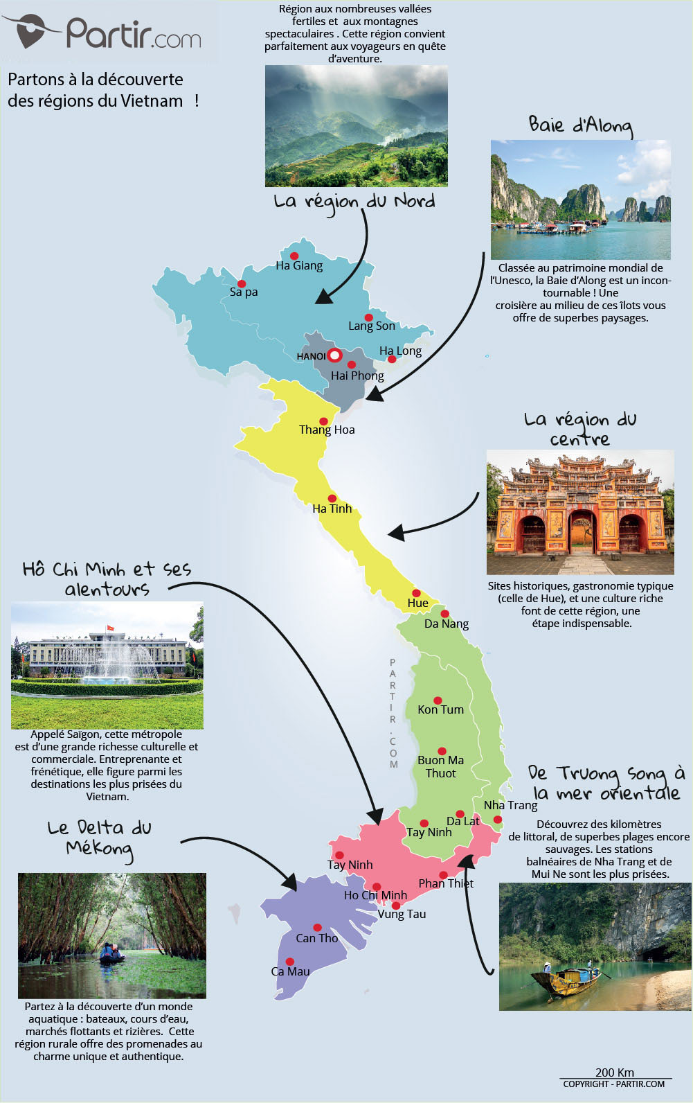 Que Voir Au Vietnam Cartes Touristiques Et Incontournables