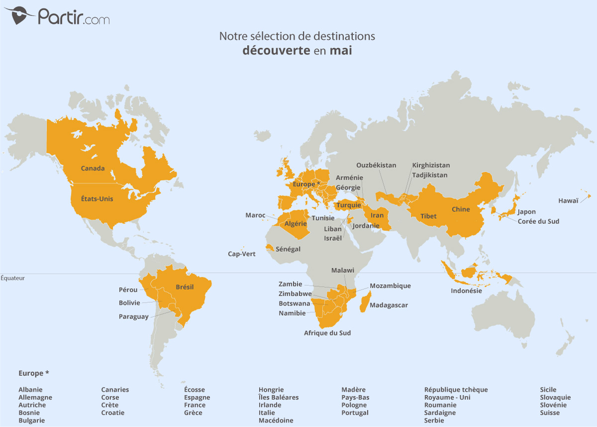 ou partir en voyage au mois de mai