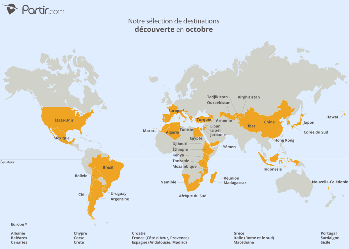 ou partir en voyage en octobre novembre