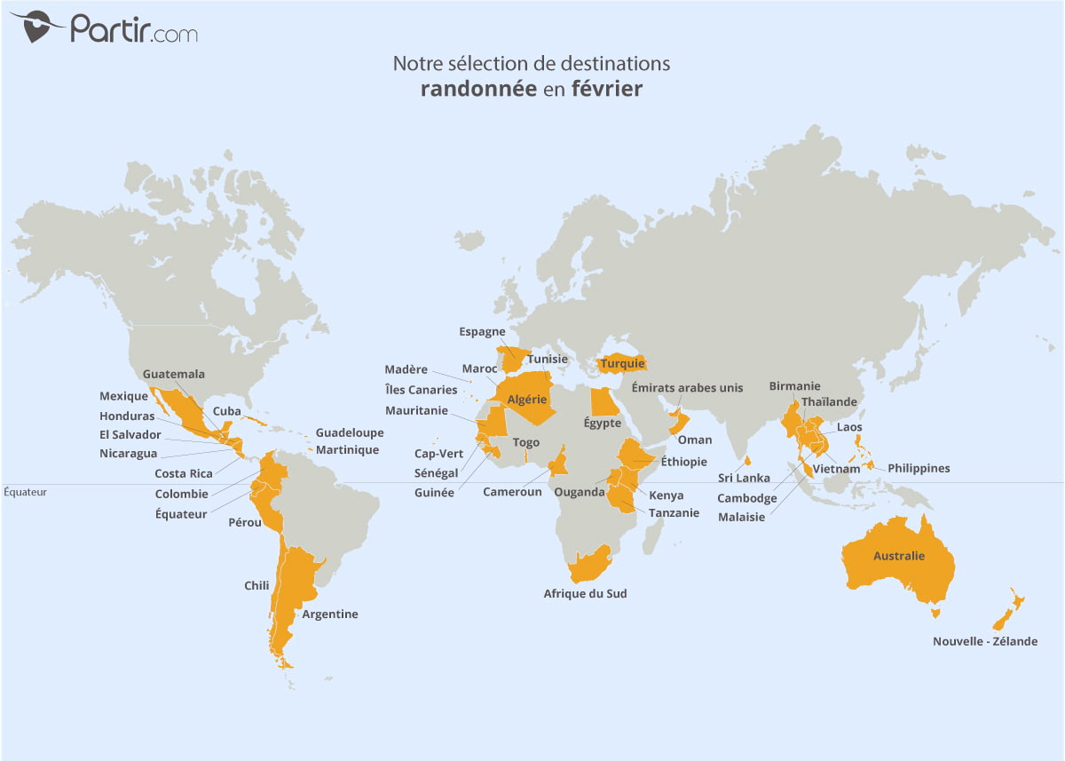 pays voyage fevrier