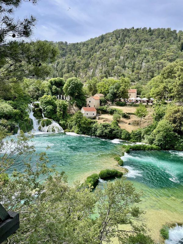 Point de vue en hauteur au parc national de Krka