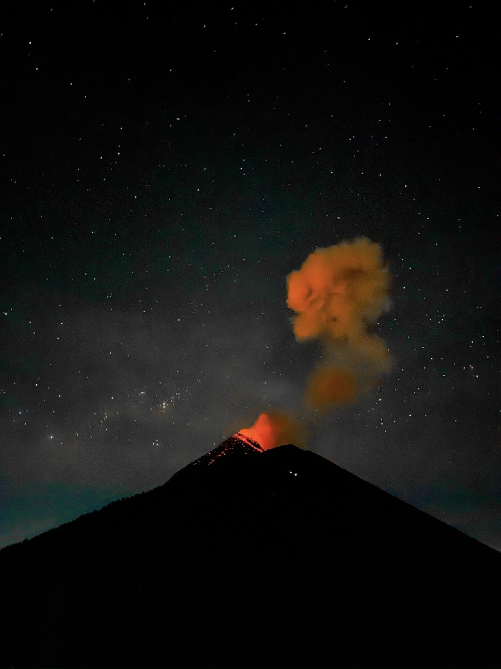 Fuego en éruption