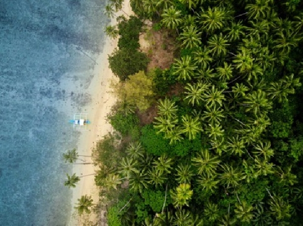 Dibuluan Island, Vue aérienne