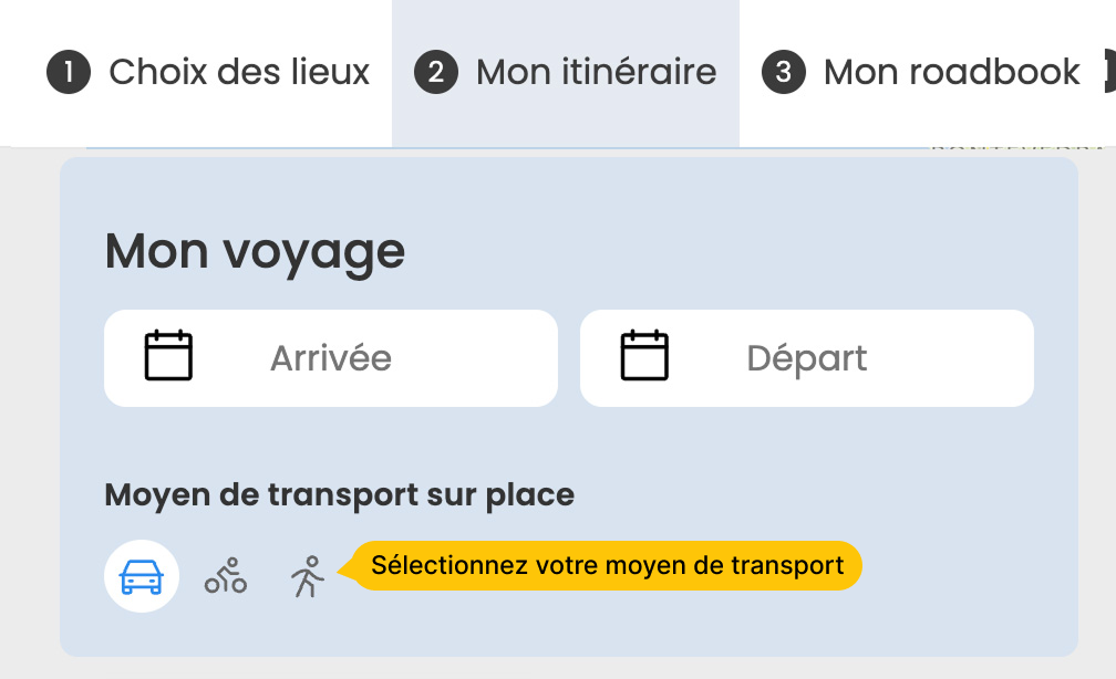 Choix du transport